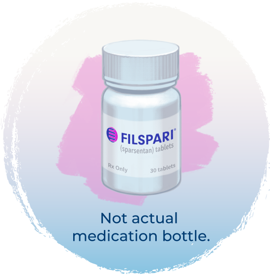 FILSPARI™ pill bottle illustration